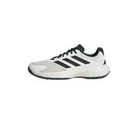 adidas Hombre CourtJam Control 3 Clay Tennis Shoes, Off White/Core Black/Aurora Ivy, 39 1/3 EU