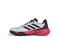 Adidas Hombre Courtjam Control 3 Tennis Shoes, FTWR White/Core Black/Lucid Red, 46 2/3 EU