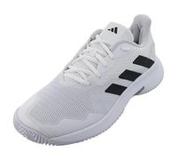 Adidas Hombre CourtJam Control Tennis Shoes, Cloud White/Core Black/Matte Silver, 44 2/3 EU