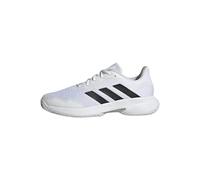Adidas Hombre CourtJam Control Tennis Shoes, Cloud White/Core Black/Matte Silver, 44 EU