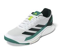 adidas Hombre Courtquick Mens Padel Shoes, Cloud White/Cloud White/Aurora Ivy, 49 1/3 EU