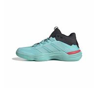 adidas Hombre Courtstabil Indoor Performance Shoes, Flash Aqua/Flash Aqua/Semi Lucid Red, 51 1/3 EU