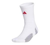 adidas Hombre Crew Socks, white/team colleg red, 45-48