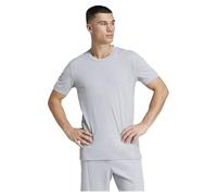 adidas Hombre D4T Workout 3 Stripes Shirt, halo Silver, M