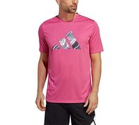 adidas Hombre Designed for Movement HIIT Training tee, preloved Fuchsia/Black, L