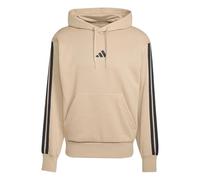 adidas Hombre Essential Three Stripes Fleece Hoodie, Warm Sandstone/Black, L