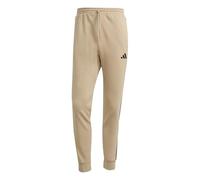 adidas Hombre Essential Three Stripes Fleece Pant, Warm Sandstone/Black, M
