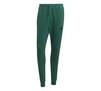 adidas Hombre Essential Three Stripes French Terry Pant, Collegiate Green/Black, M