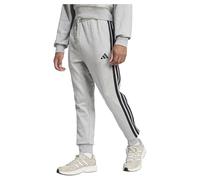 adidas Hombre Essential Three Stripes French Terry Pant, Medium Grey Heather/Black, XL