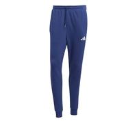 adidas Hombre Essential Three Stripes French Terry Pants, Dark Blue/White, M