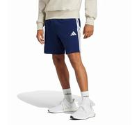 adidas Hombre Essential Three Stripes French Terry Short, Dark Blue/White, M