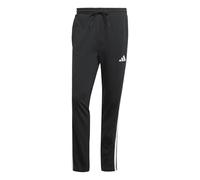 adidas Hombre Essential Three Stripes Single Jersey Pants, Black/White, M