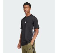 adidas Hombre Essential Three Stripes Single Jersey Shirt, Black/White, XL
