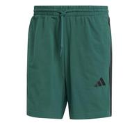 adidas Hombre Essential Three Stripes Single Jersey Short 7IN, Collegiate Green/Black, M