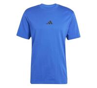 adidas Hombre Essential Three Stripes Single Jersey tee, Team Royal Blue/Black, S