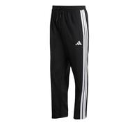 adidas Hombre Essential Three Stripes Stanford Open Hem Pants, Black/White, S