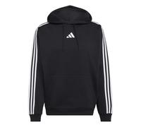 adidas Hombre Essentials 3-Stripes Fleece Hoodie Sweatshirt, Black/White, L