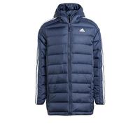 adidas Hombre Essentials 3-Stripes Light Down Hooded Parka, Legend Ink, S