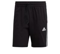 adidas Hombre Essentials 3-Stripes Shorts, Black / White, S