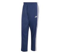 adidas Hombre Essentials 3-Stripes Stanford Lite Woven Tapered Open Hem Pants, Team Navy Blue 2/White, L