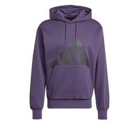 adidas Hombre Essentials Big Logo Fleece Hoodie, Aurora Plum/Black, M