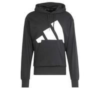 adidas Hombre Essentials Big Logo French Terry Hoodie Sweatshirt, Black/White, XS