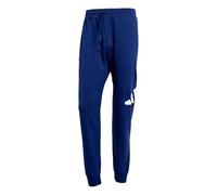 adidas Hombre Essentials Big Logo French Terry Pants, Dark Blue/White, XS