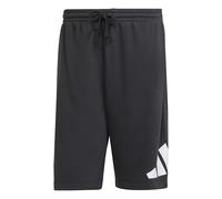 adidas Hombre Essentials Big Logo French Terry Short Shorts, Black/White, XL