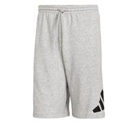 adidas Hombre Essentials Big Logo French Terry Short Shorts, Medium Grey Heather/Black, XXL
