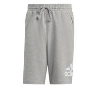 adidas Hombre Essentials Big Logo French Terry Shorts, Medium Grey Heather, S