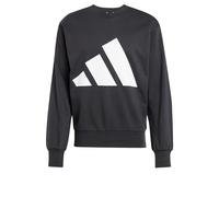 adidas Hombre Essentials Big Logo French Terry Sweatshirt, Black/White, L