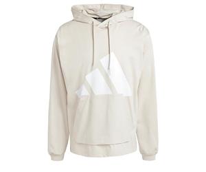 adidas Hombre Essentials Big Logo Single Jersey Hoodie, Wonder Alumina/White, S