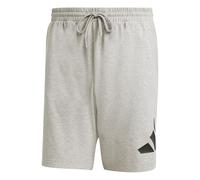 adidas Hombre Essentials Big Logo Single Jersey Short, Medium Grey Heather/Black, XL