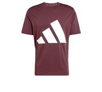 adidas Hombre Essentials Big Logo Single Jersey tee, Aurora Ruby/White, XS