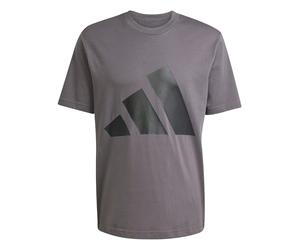 Adidas Hombre Essentials Big Logo Single Jersey tee, Grey strata/Black, S