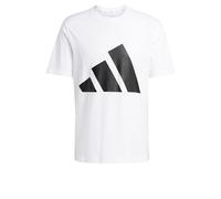 adidas Hombre Essentials Big Logo Single Jersey tee, White/Black, L