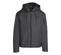 adidas Hombre Essentials CLIMAWARM 3 Stripes Insulated Hooded Jackets, black/black, L
