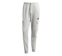 adidas Hombre Essentials Feelcozy Fleece Cargo Pants, Medium Grey Heather/Black, M