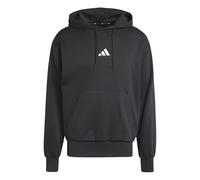 adidas Hombre Essentials FEELCOZY Fleece Hoodie, Black/White, XS