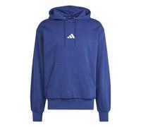adidas Hombre Essentials FEELCOZY Fleece Hoodie, Dark Blue/White, XL
