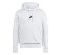 adidas Hombre Essentials Feelcozy Fleece Hoodie Sweatshirt, White/Black, XS