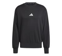 adidas Hombre Essentials Feelcozy Fleece Sweatshirt, Black/White, XL