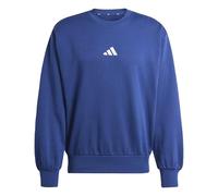 adidas Hombre Essentials Feelcozy Fleece Sweatshirt, Dark Blue/White, S