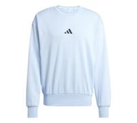 adidas Hombre Essentials FEELCOZY Fleece Sweatshirt, Glow Blue/Black, S