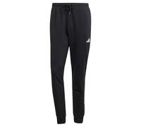 adidas Hombre Essentials Feelcozy French Terry Pants, Black/White, XXL