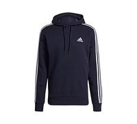 adidas Hombre Essentials Fleece 3-Stripes Hoodie, Legend Ink / White, M