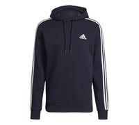 adidas Hombre Essentials Fleece 3-Stripes Hoodie, Legend Ink / White, M