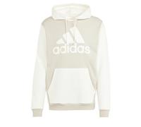 adidas Hombre Essentials Fleece Big Logo Hoodie, Putty Grey/Off White, S