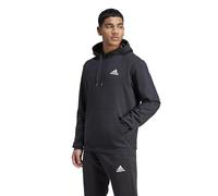 adidas Hombre Essentials Fleece Hoodie, Black / White, L