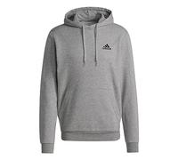 adidas Hombre Essentials Fleece Hoodie, Medium Grey Heather / Black, M